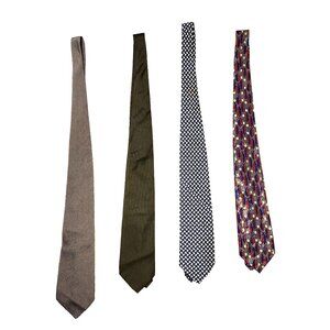 Set of Four Ties - Jacques Britt, Brothers, Banana Republic Neckties